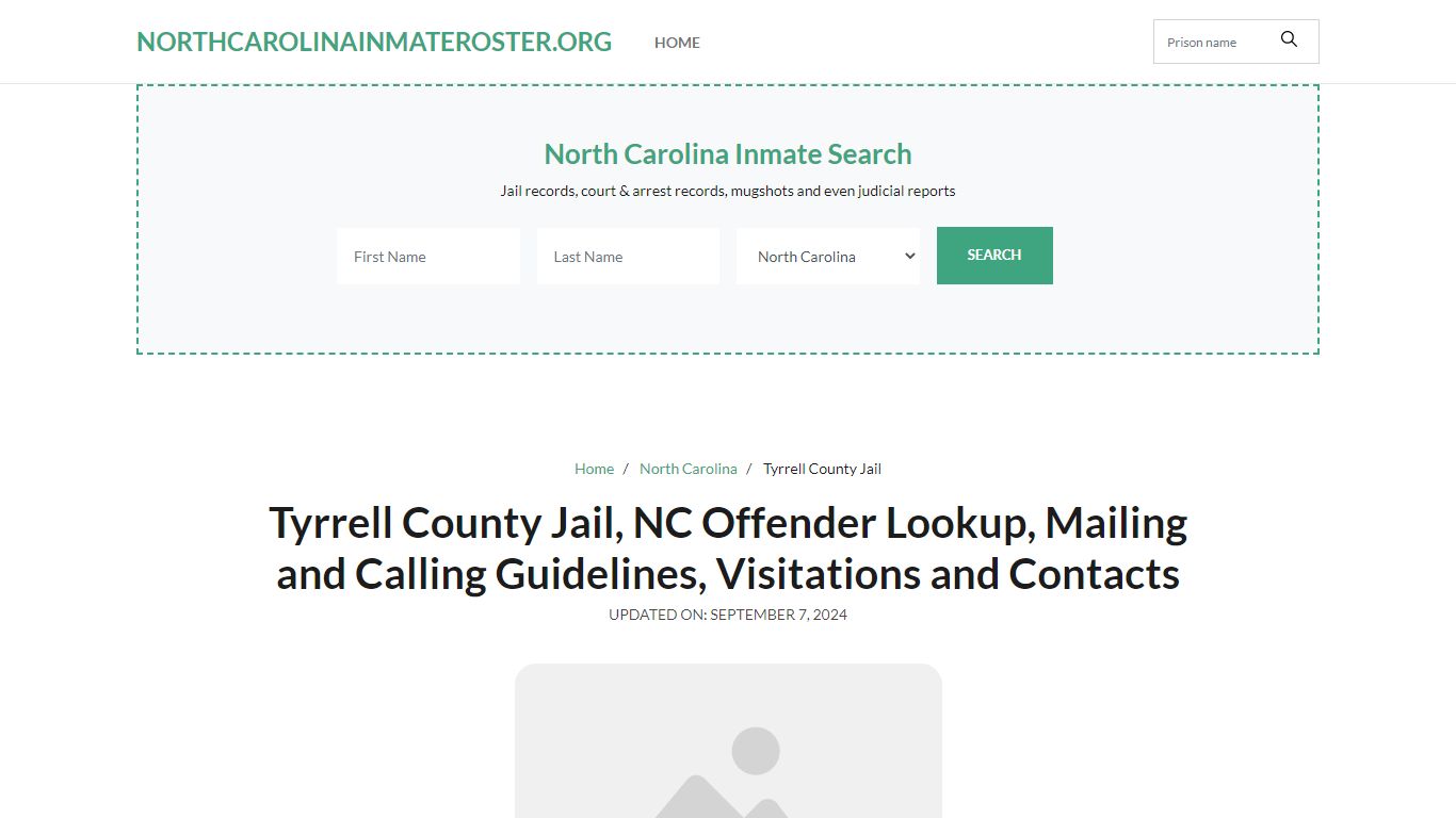 Tyrrell County Jail, NC: Inmate Search Options, Visitations, Contacts